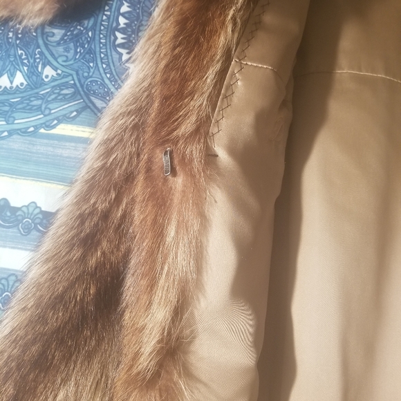 COPY - Racoon full length fur coat Size 10-12 - Picture 8 of 12